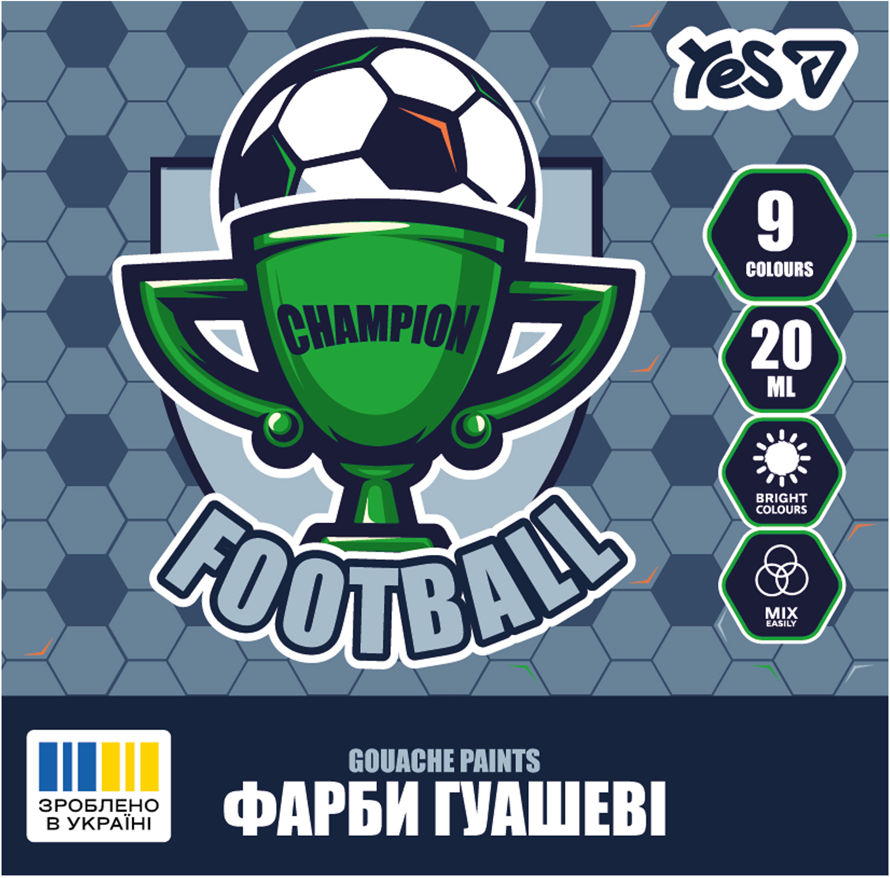 Фарби YES Football 9 кол. 20 мл (230452)